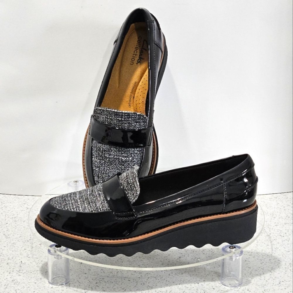 Clarks slip on loafers. Ultra light. NIB Size 7W